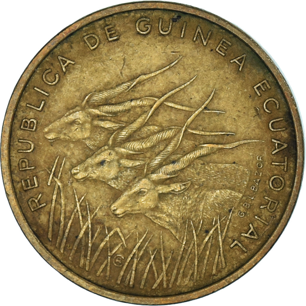 Coin, Guinea, 5 Francos, 1985