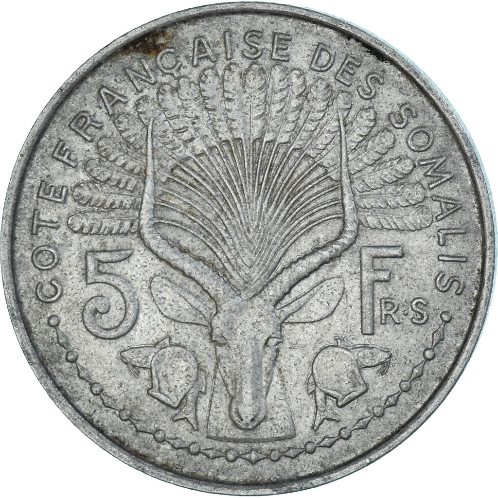 Coin, Somaliland, 5 Francs, 1948