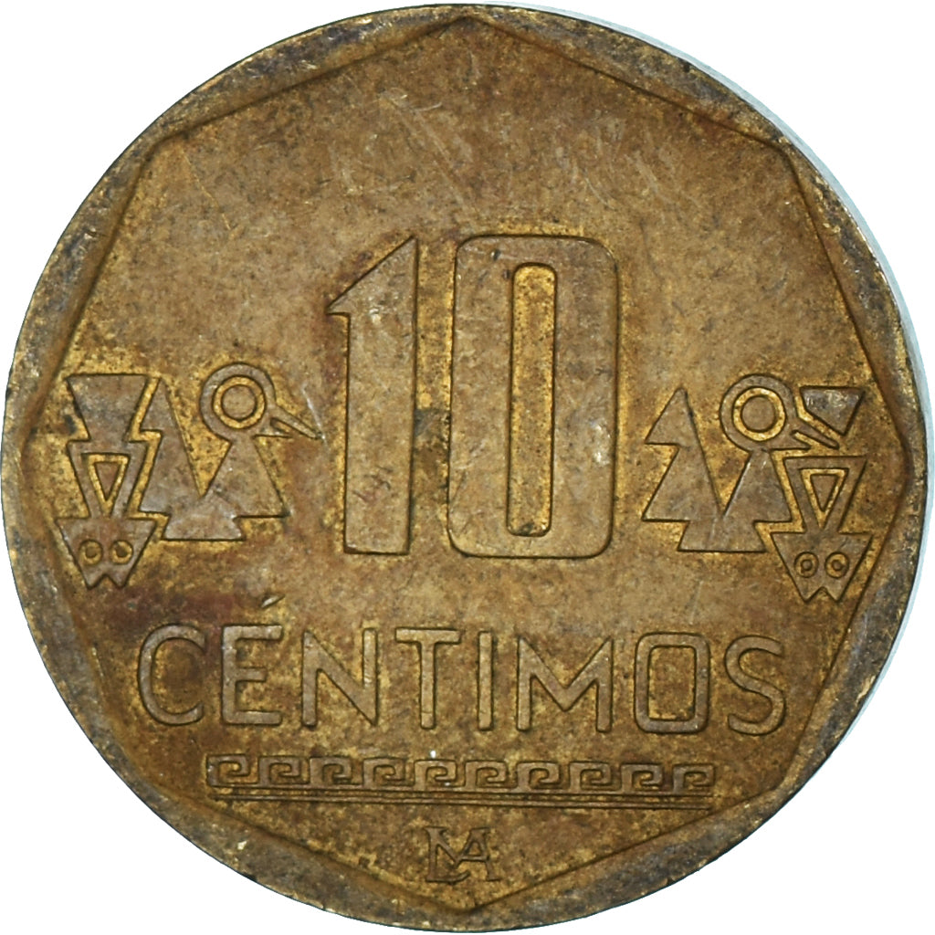 Moeda, Peru, 10 Centimos, 2017