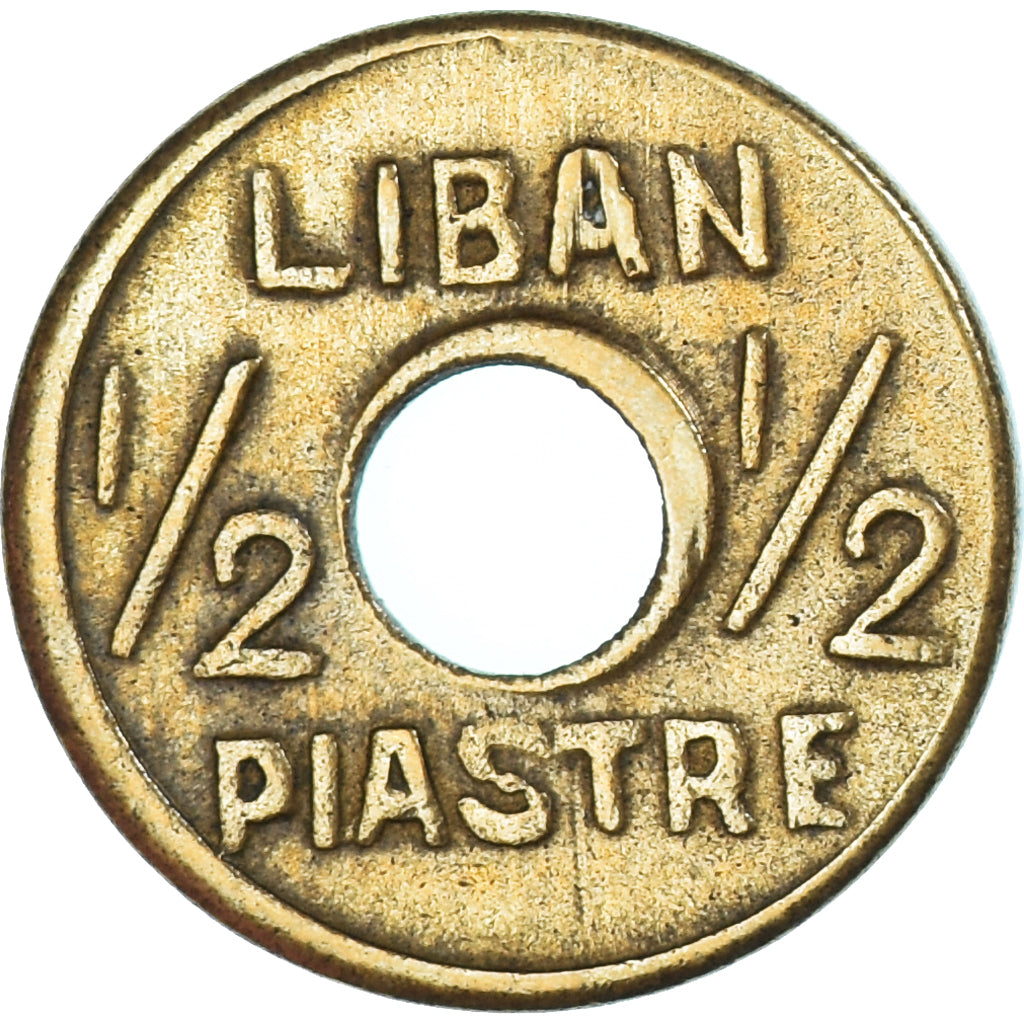 Coin, Lebanon, 1/2 Piastre, 1941