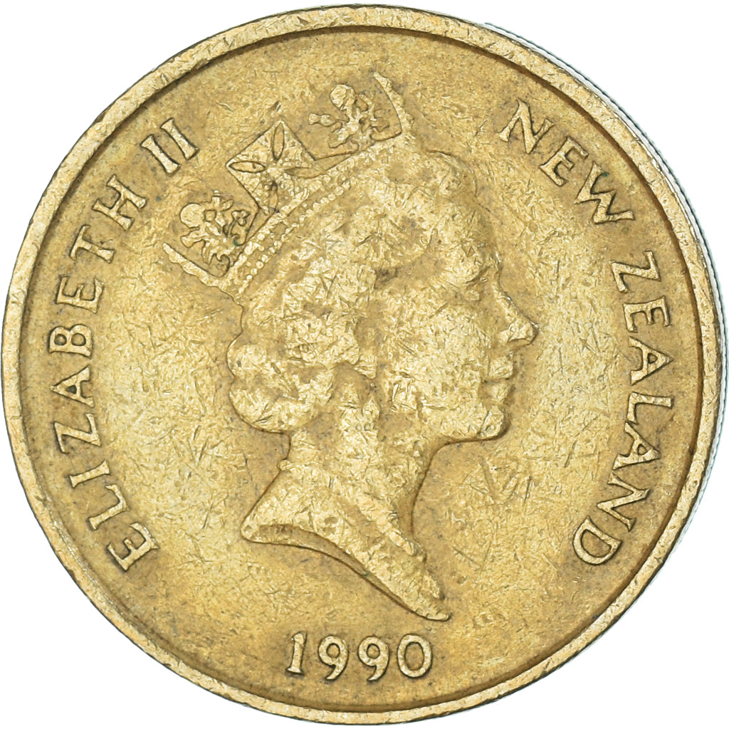 Coin, New Zealand, 2 Dollars, 1990