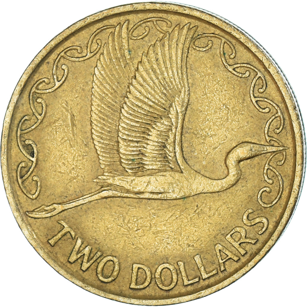 Coin, New Zealand, 2 Dollars, 1990