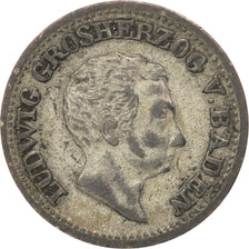 GERMAN STATES, 3 Kreuzer, 1830, KM #191, EF(40-45), Silver, 1.04