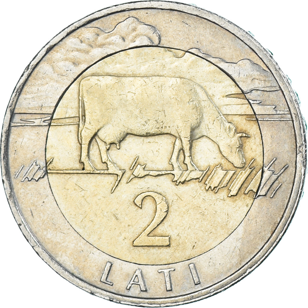 Coin, Latvia, 2 Lati, 1999