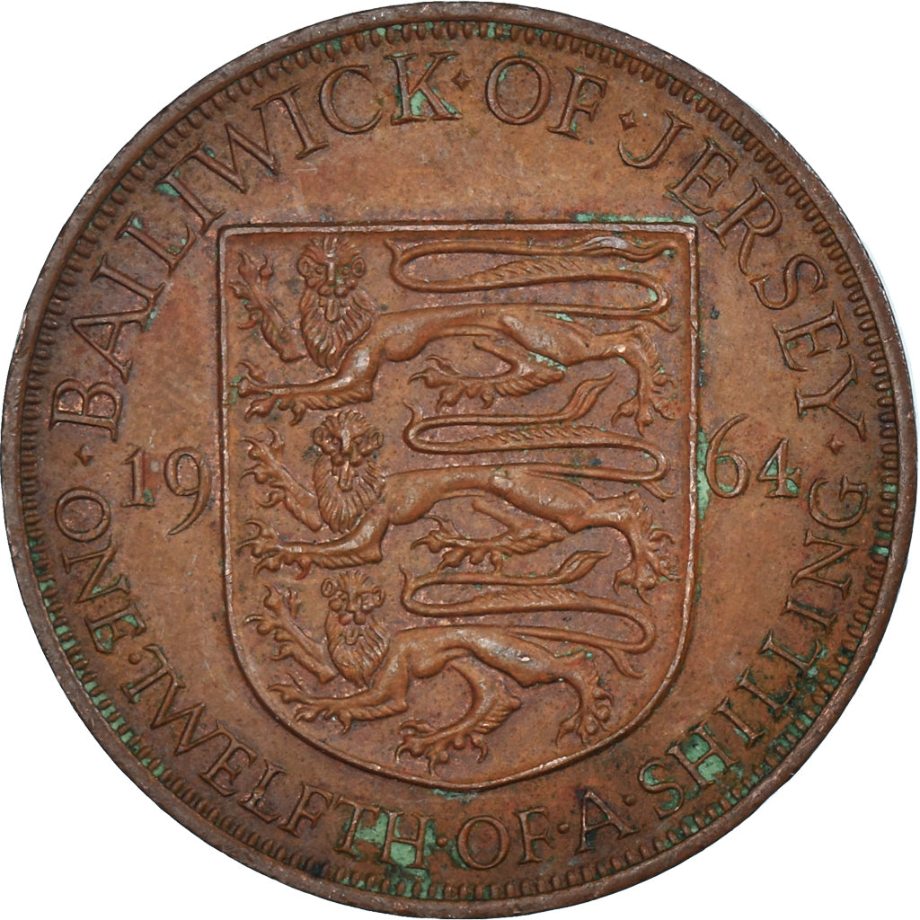 Münze, Jersey, 1/12 Shilling, 1964