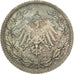 GERMANY - EMPIRE, 1/2 Mark, 1913, Berlin, KM #17, MS(63), Silver, 20, 2.77