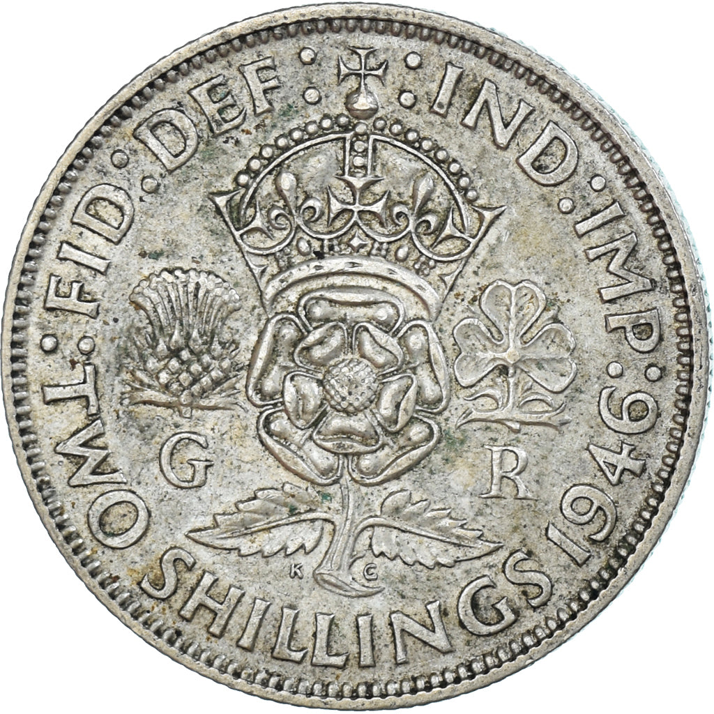 Coin, Great Britain, Florin, Two Shillings, 1946