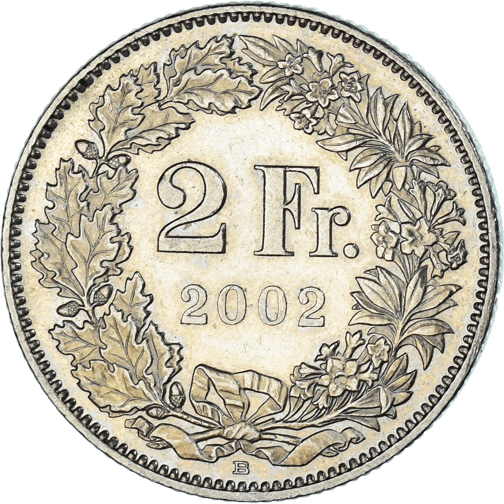 Coin, Switzerland, 2 Francs, 2002