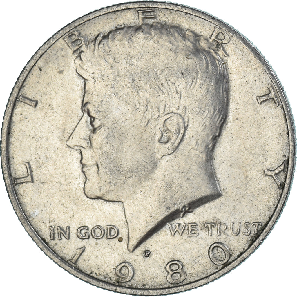 Münze, Vereinigte Staaten, Half Dollar, 1980