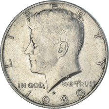 Münze, Vereinigte Staaten, Half Dollar, 1980