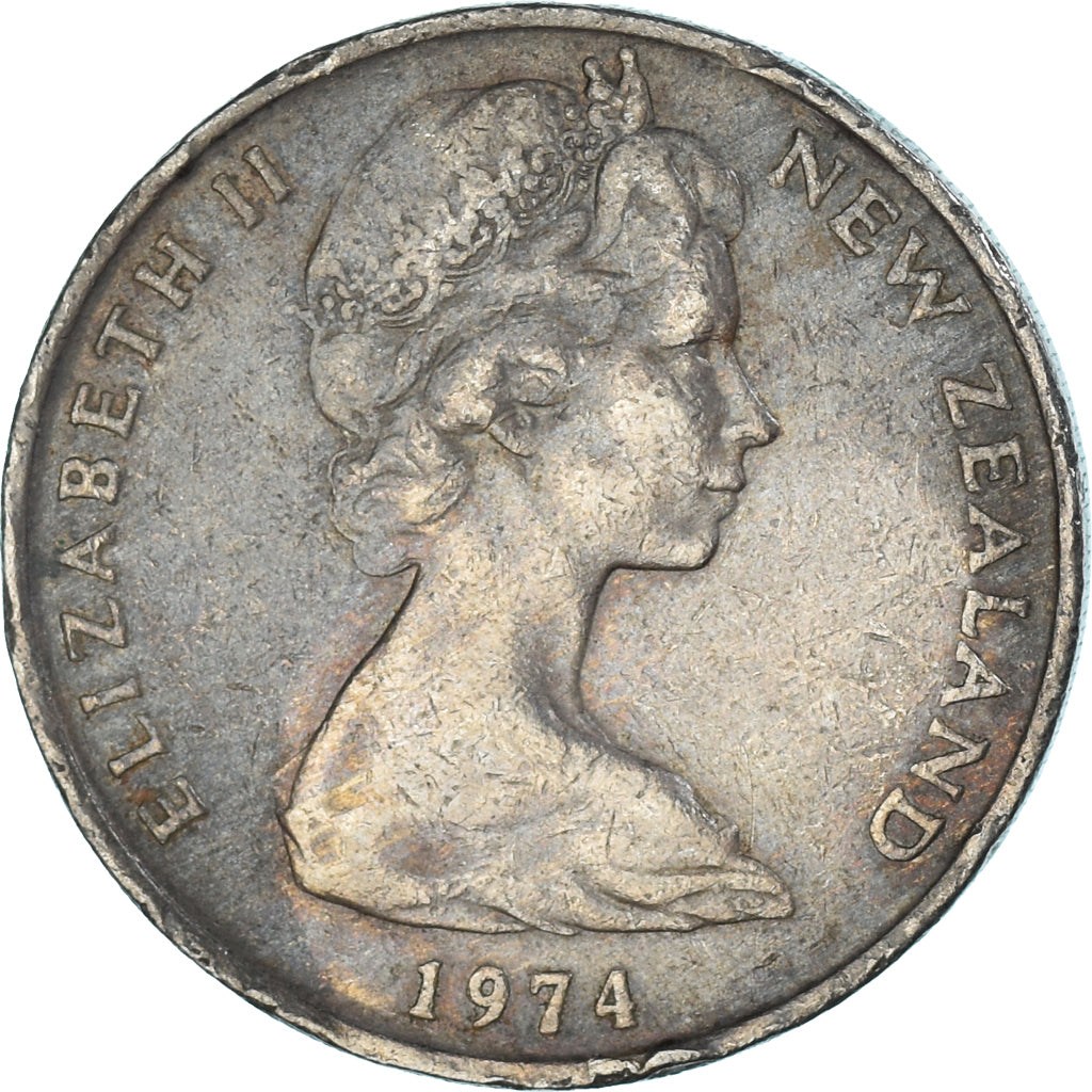 Munten, Nieuw Zeeland, 20 Cents, 1974
