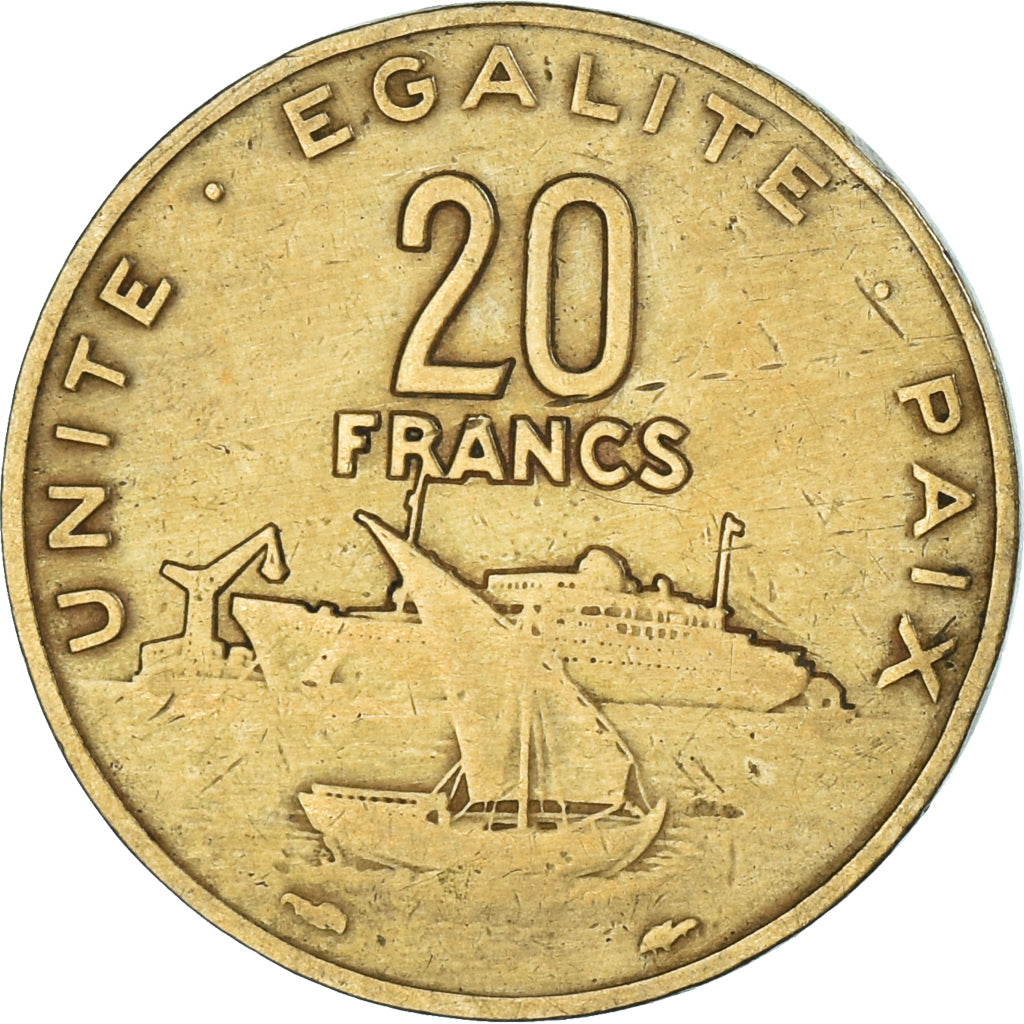 Monnaie, Djibouti, 20 Francs, 1982