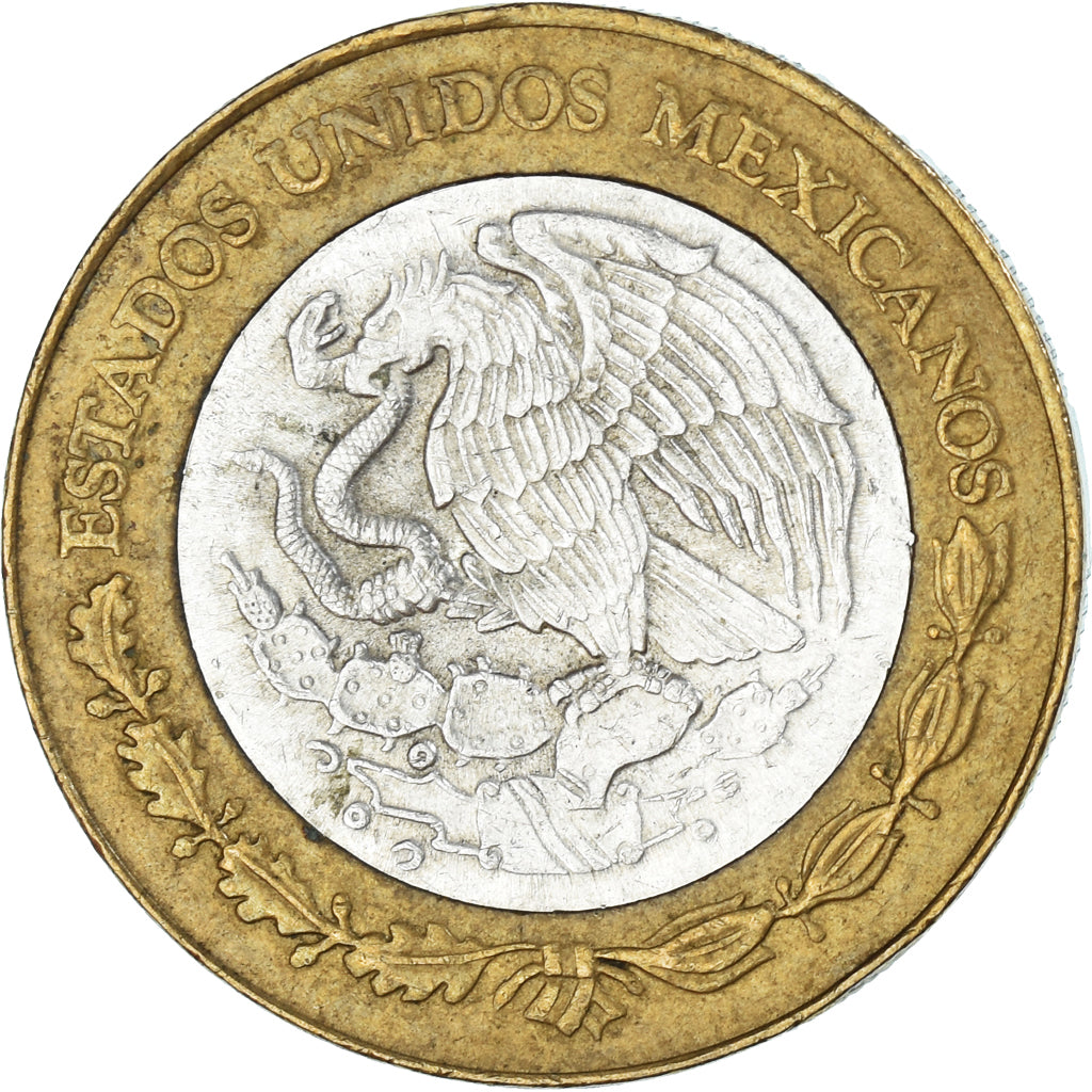 Moneda, México, 20 Nuevo Pesos, 1993