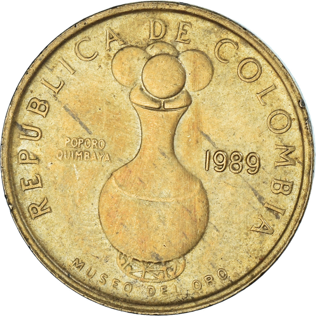 Moneta, Colombia, 20 Pesos, 1989