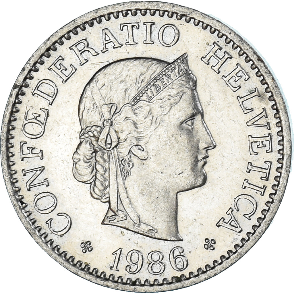 Coin, Switzerland, 10 Rappen, 1986