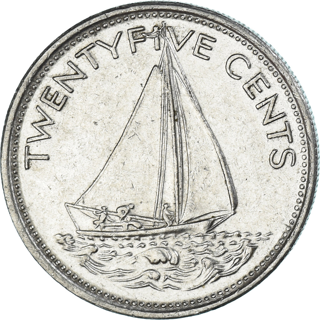 Coin, Bahamas, 25 Cents, 1979
