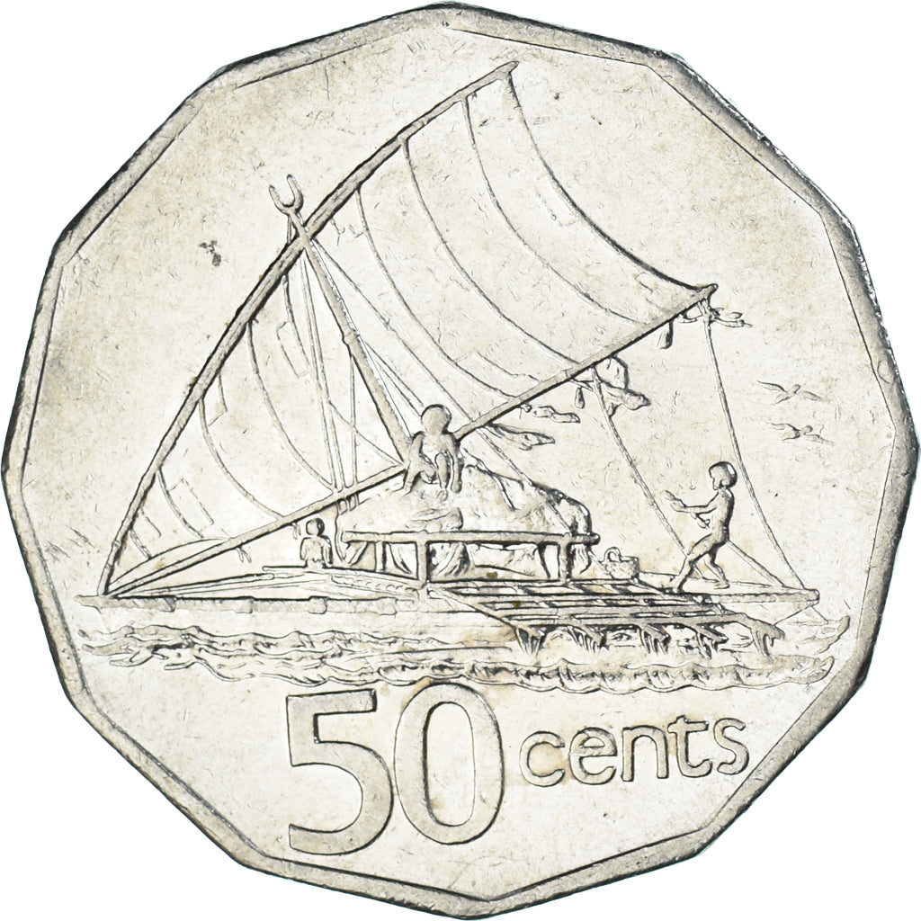 Coin, Fiji, 50 Cents, 1994