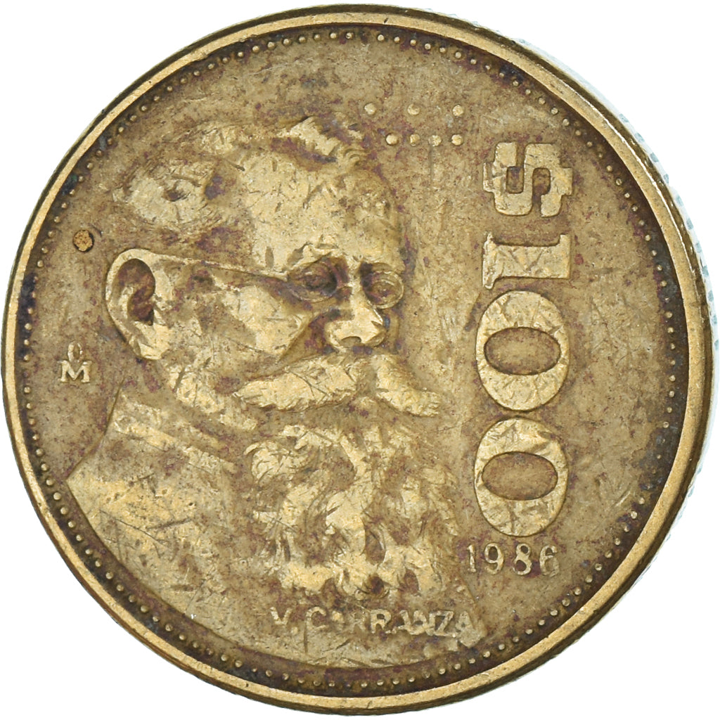 Moneda, México, 100 Pesos, 1986