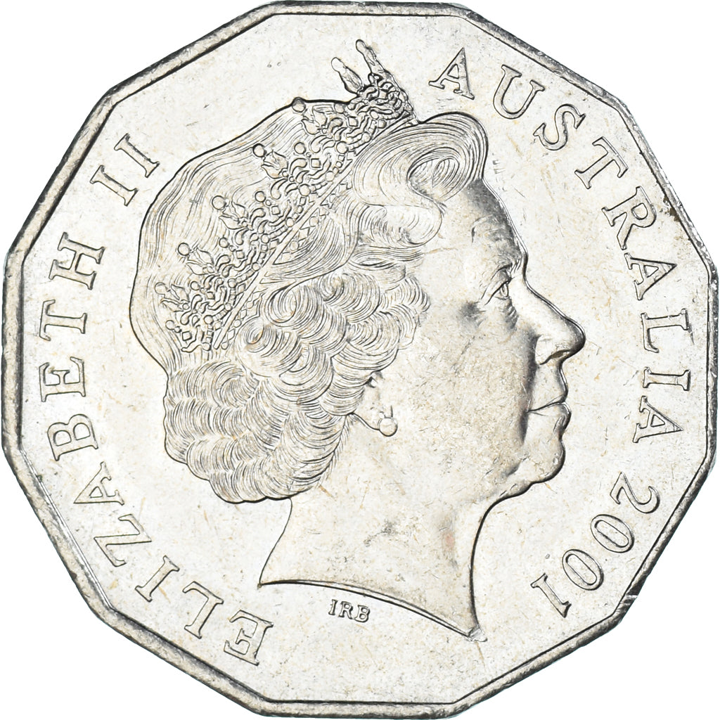 Coin, Australia, 50 Cents, 2001