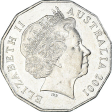 Coin, Australia, 50 Cents, 2001