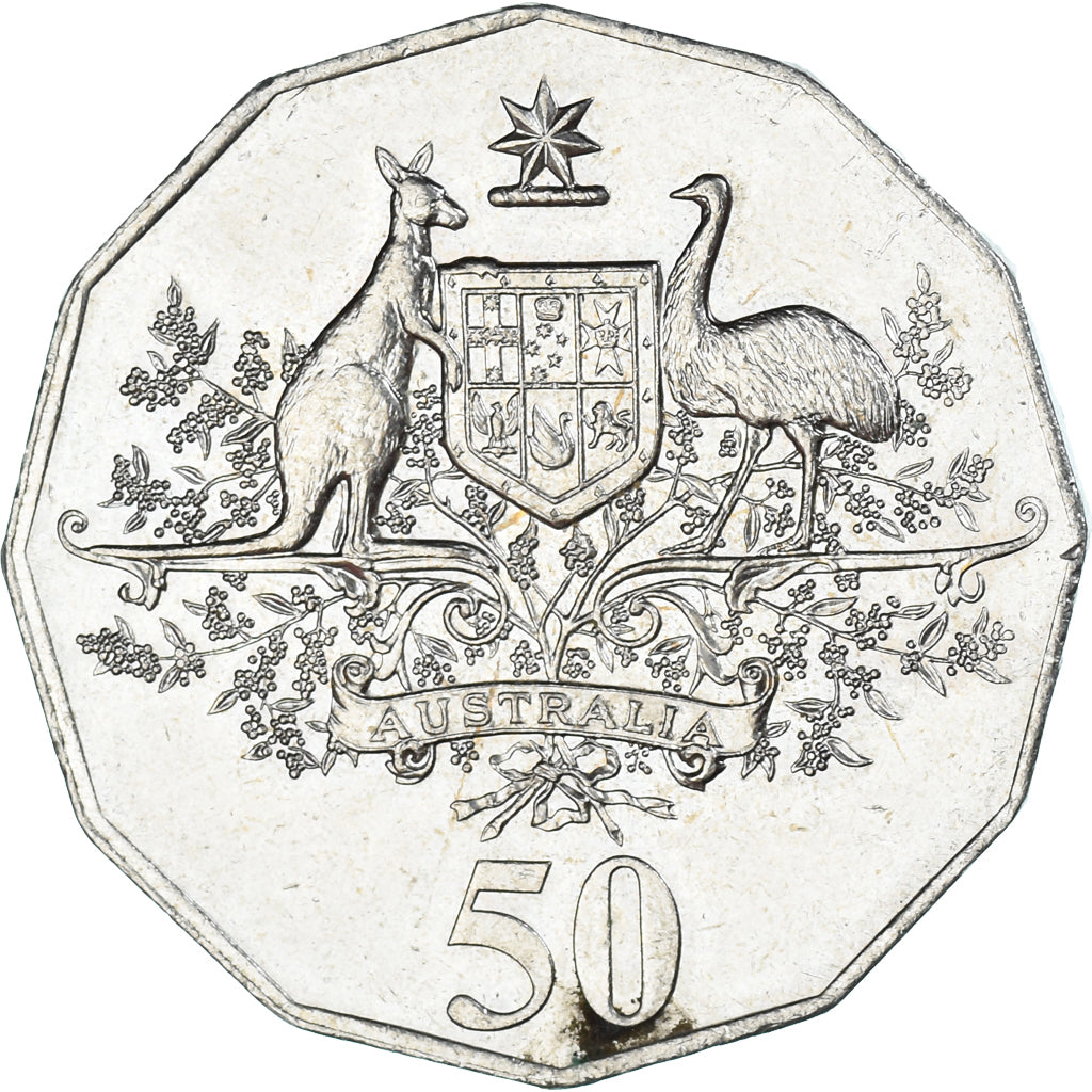 Coin, Australia, 50 Cents, 2001