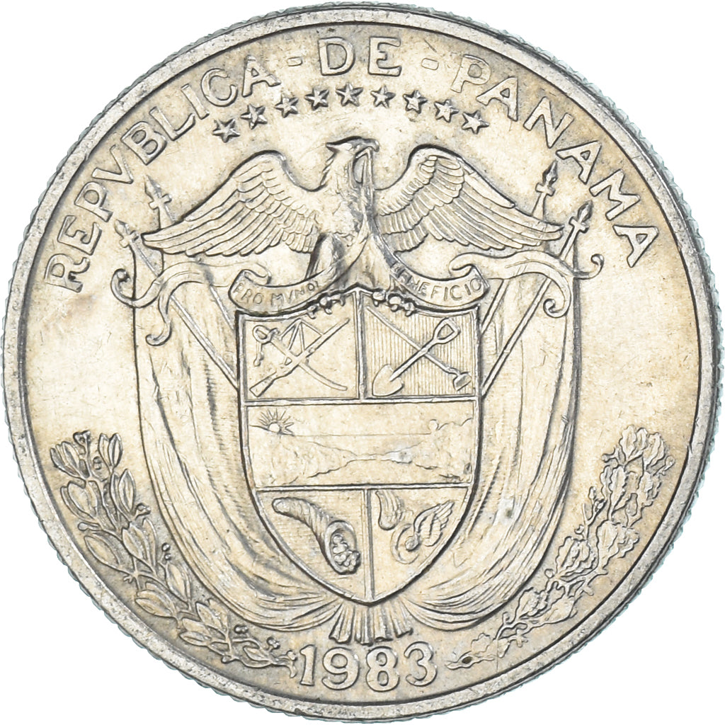 Coin, Panama, 1/4 Balboa, 1983