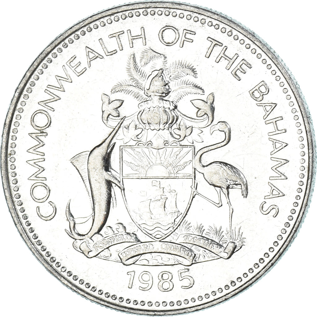 Monnaie, Bahamas, 25 Cents, 1985