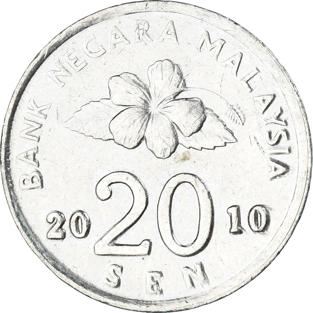 Coin, Malaysia, 20 Sen, 2010