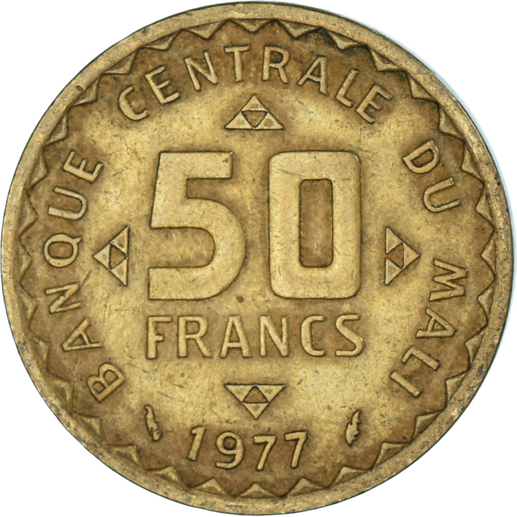 Moneta, Mali, 50 Francs, 1977