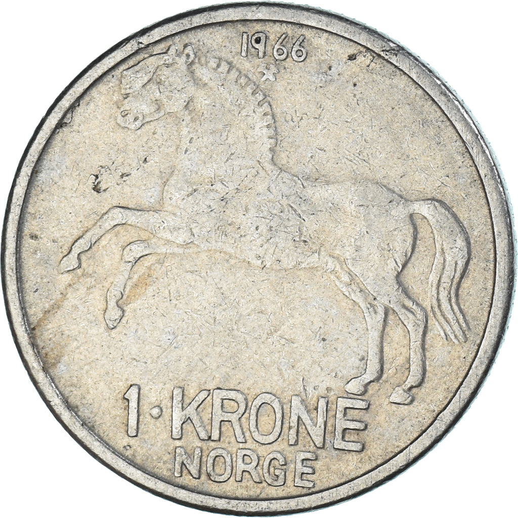 Coin, Norway, Krone, 1966