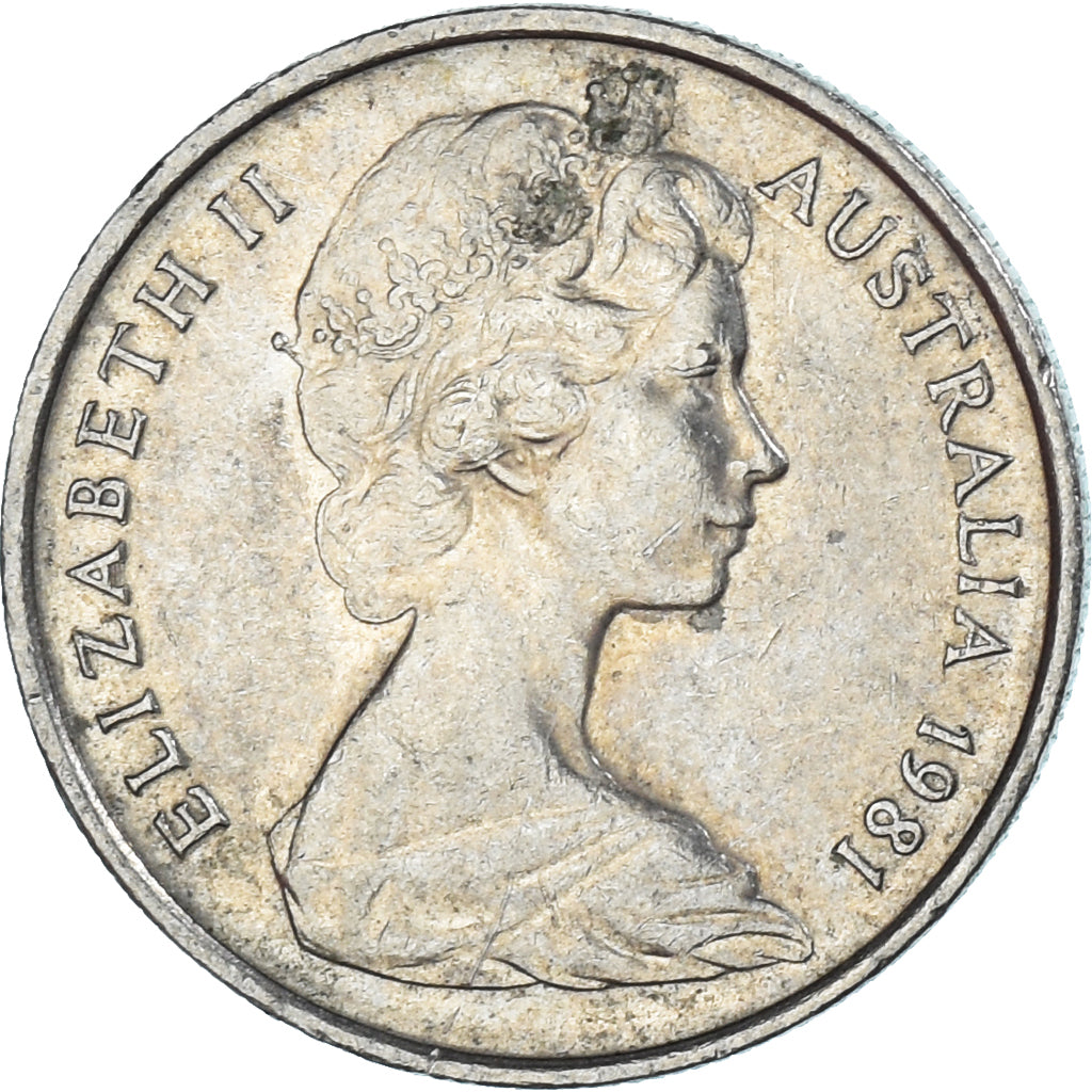 Coin, Australia, 5 Cents, 1981