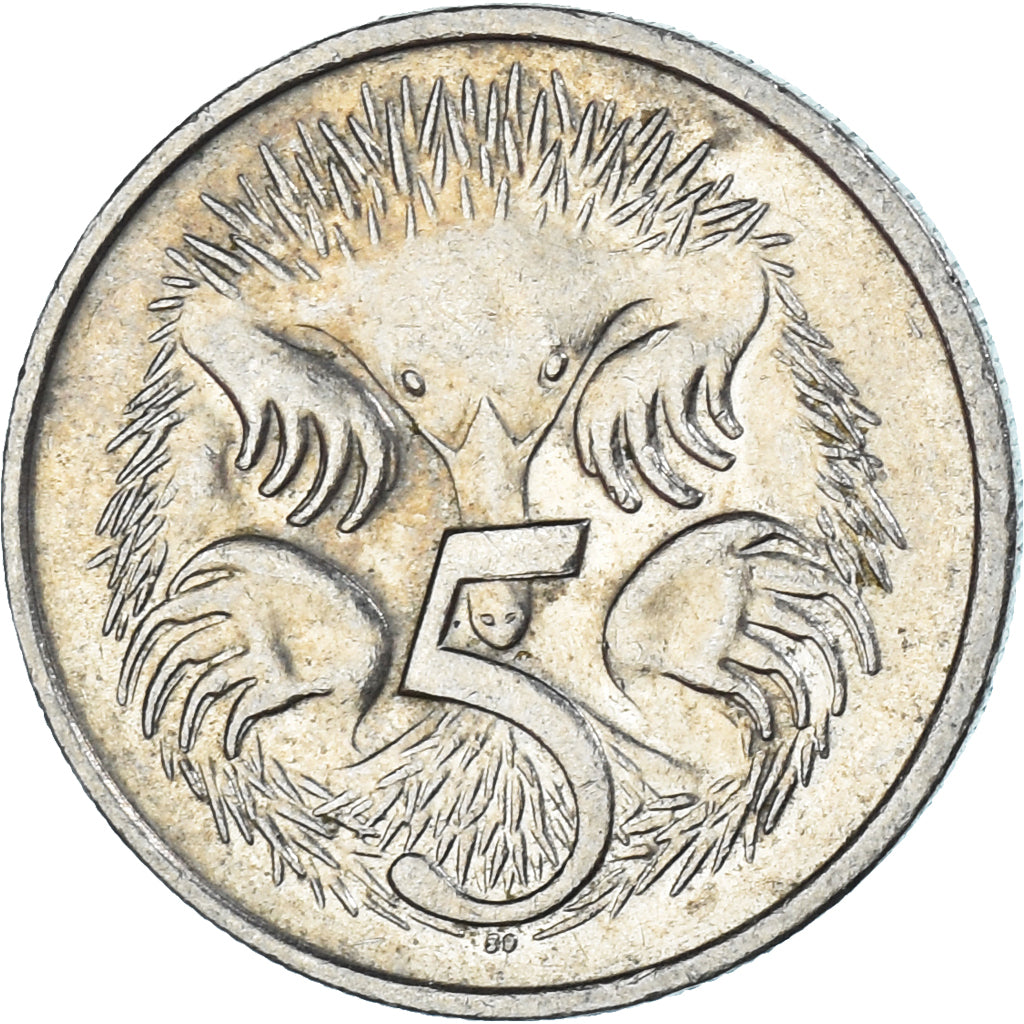 Coin, Australia, 5 Cents, 1981
