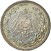 Coin, GERMANY - EMPIRE, 1/2 Mark, 1912, Berlin, MS(63), Silver, KM:17