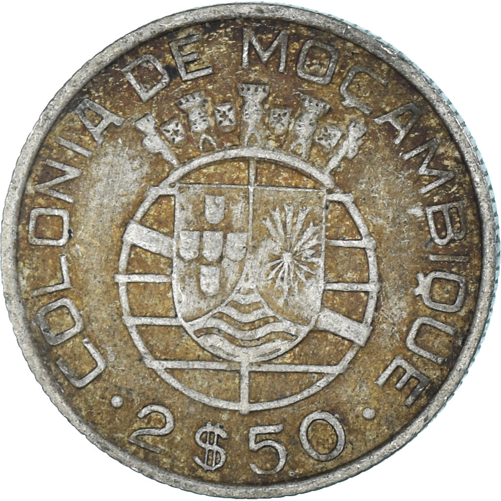 Monnaie, Mozambique, 2-1/2 Escudos, 1950