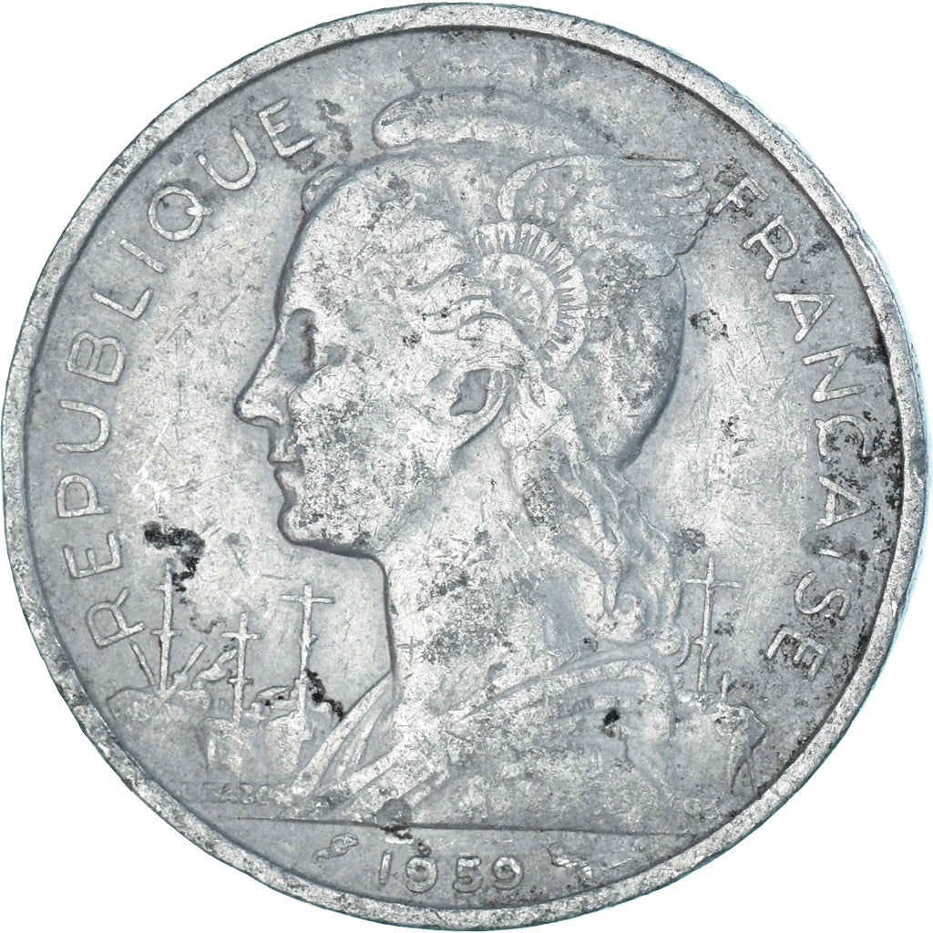 Monnaie, Somaliland, 5 Francs, 1959