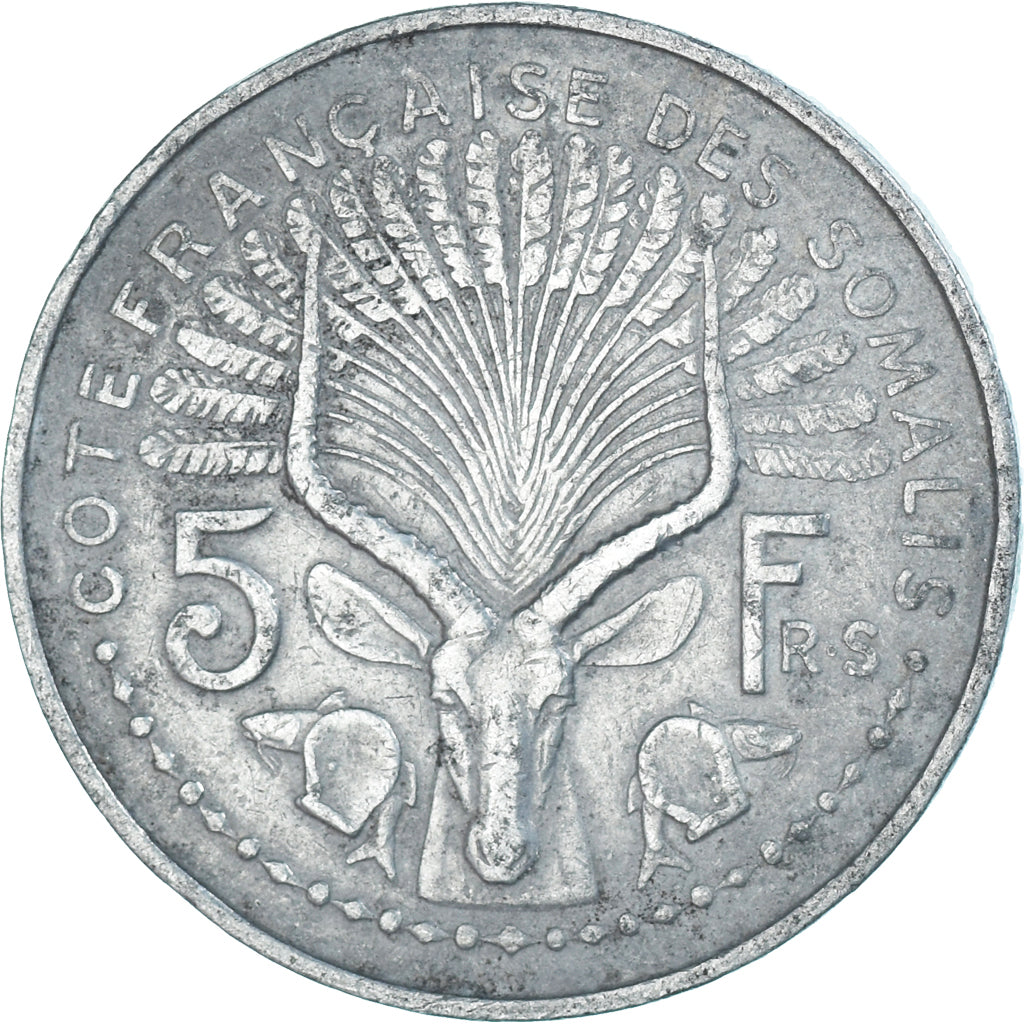 Monnaie, Somaliland, 5 Francs, 1959
