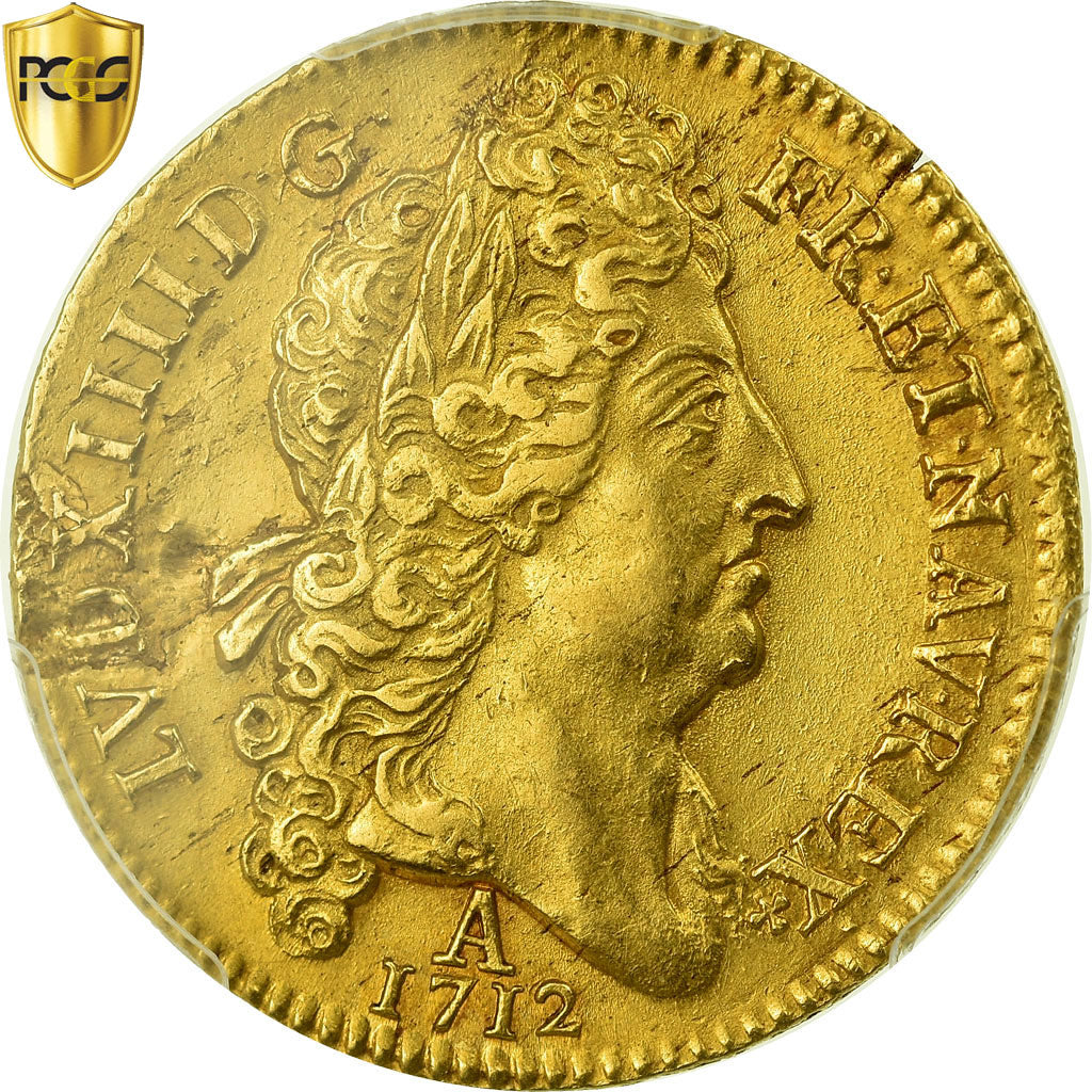 Francia, Louis XIV, Double louis d'or au soleil, 1712, Paris, Oro, PCGS, BB+