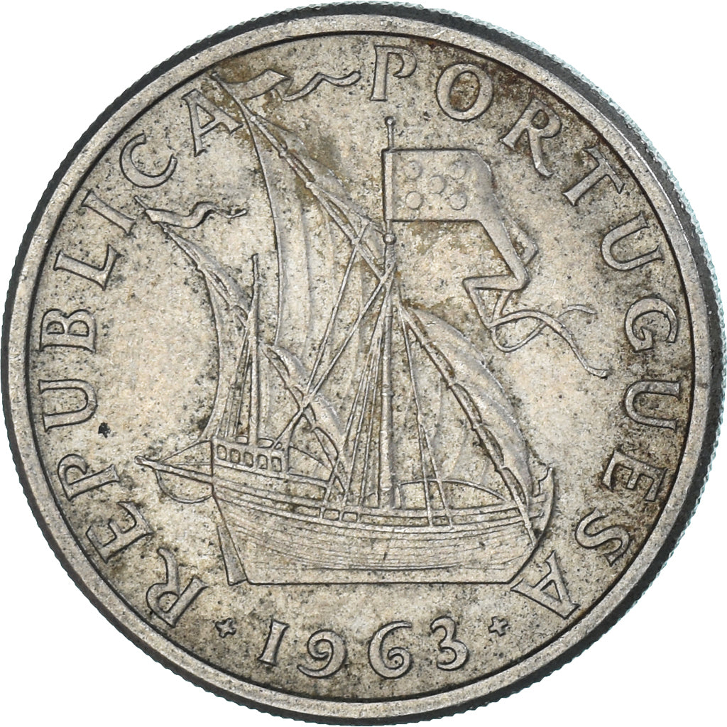 Munten, Portugal, 5 Escudos, 1963