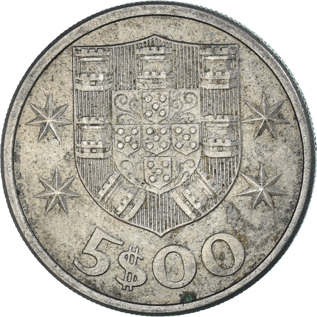 Munten, Portugal, 5 Escudos, 1963