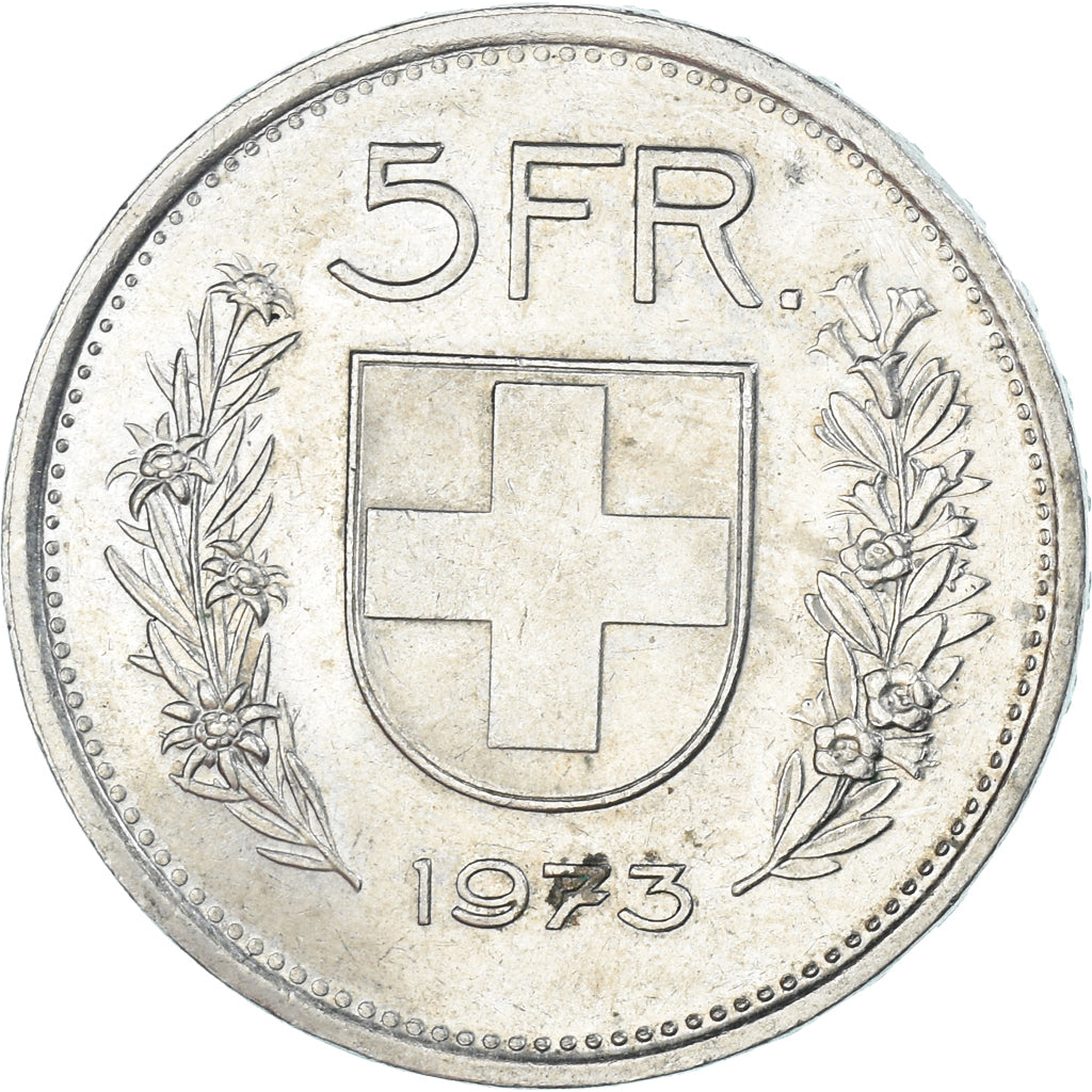 Monnaie, Suisse, 5 Francs, 1973