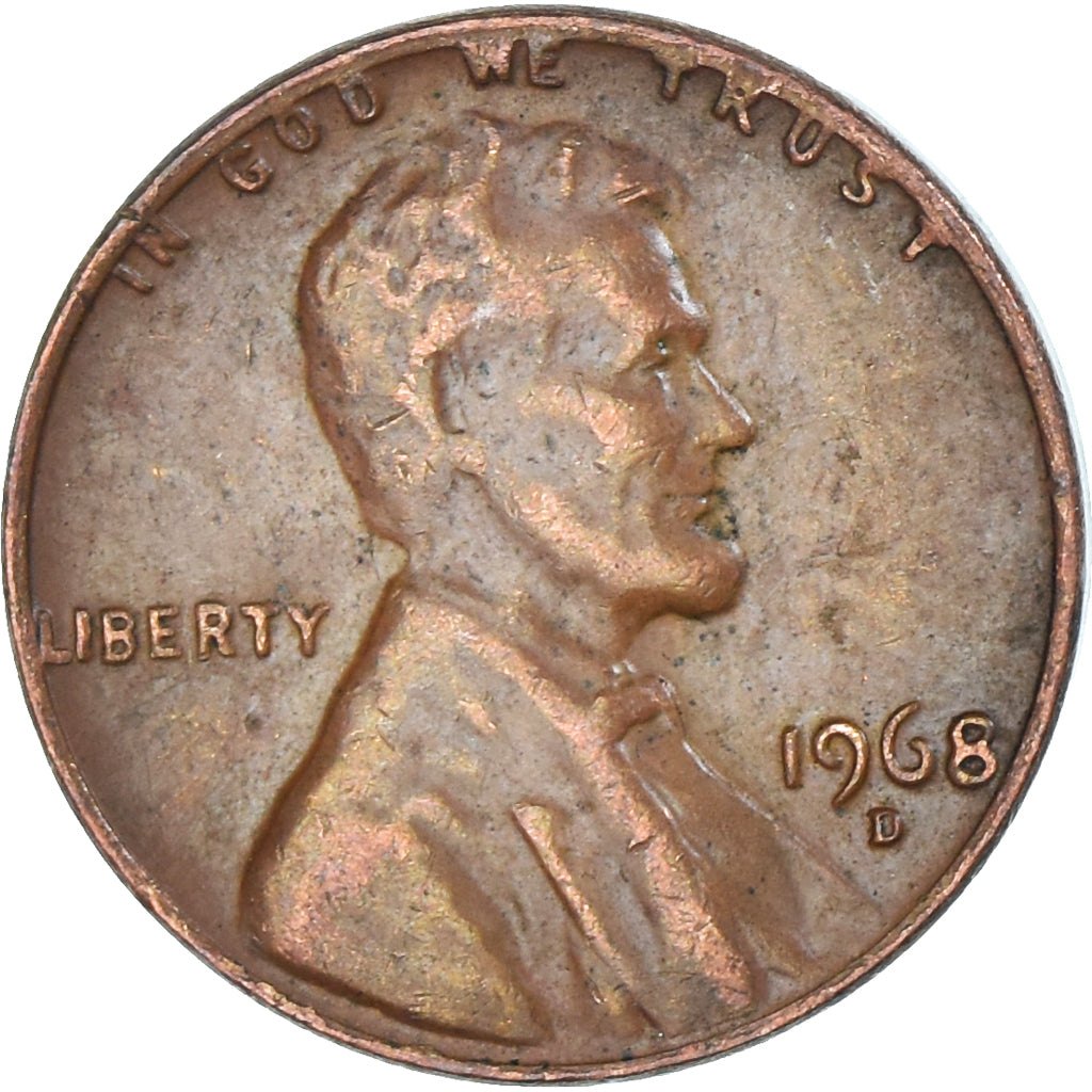 Moneta, USA, Cent, 1968