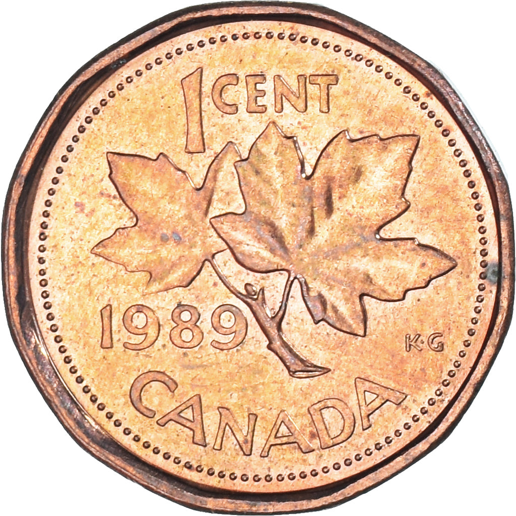 Moneta, Canada, Cent, 1989