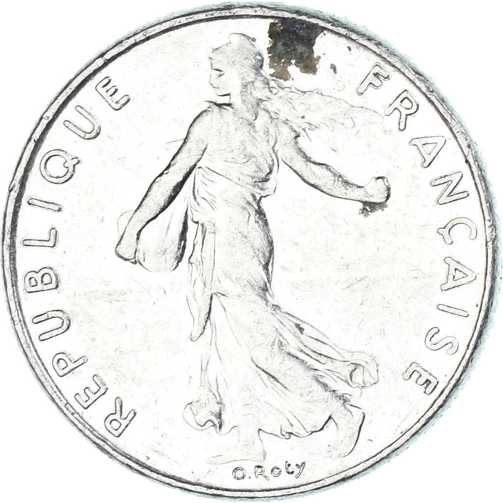 Munten, Frankrijk, 1/2 Franc, 1984
