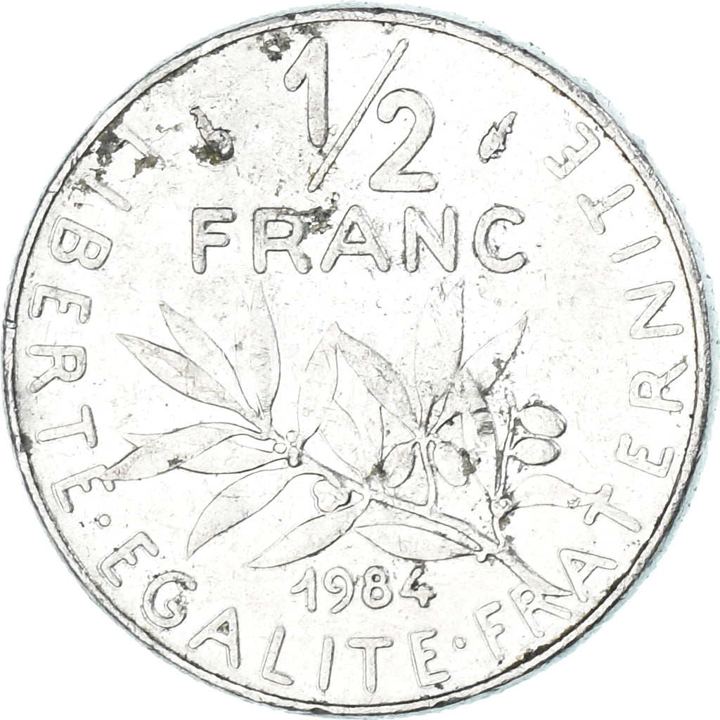 Munten, Frankrijk, 1/2 Franc, 1984