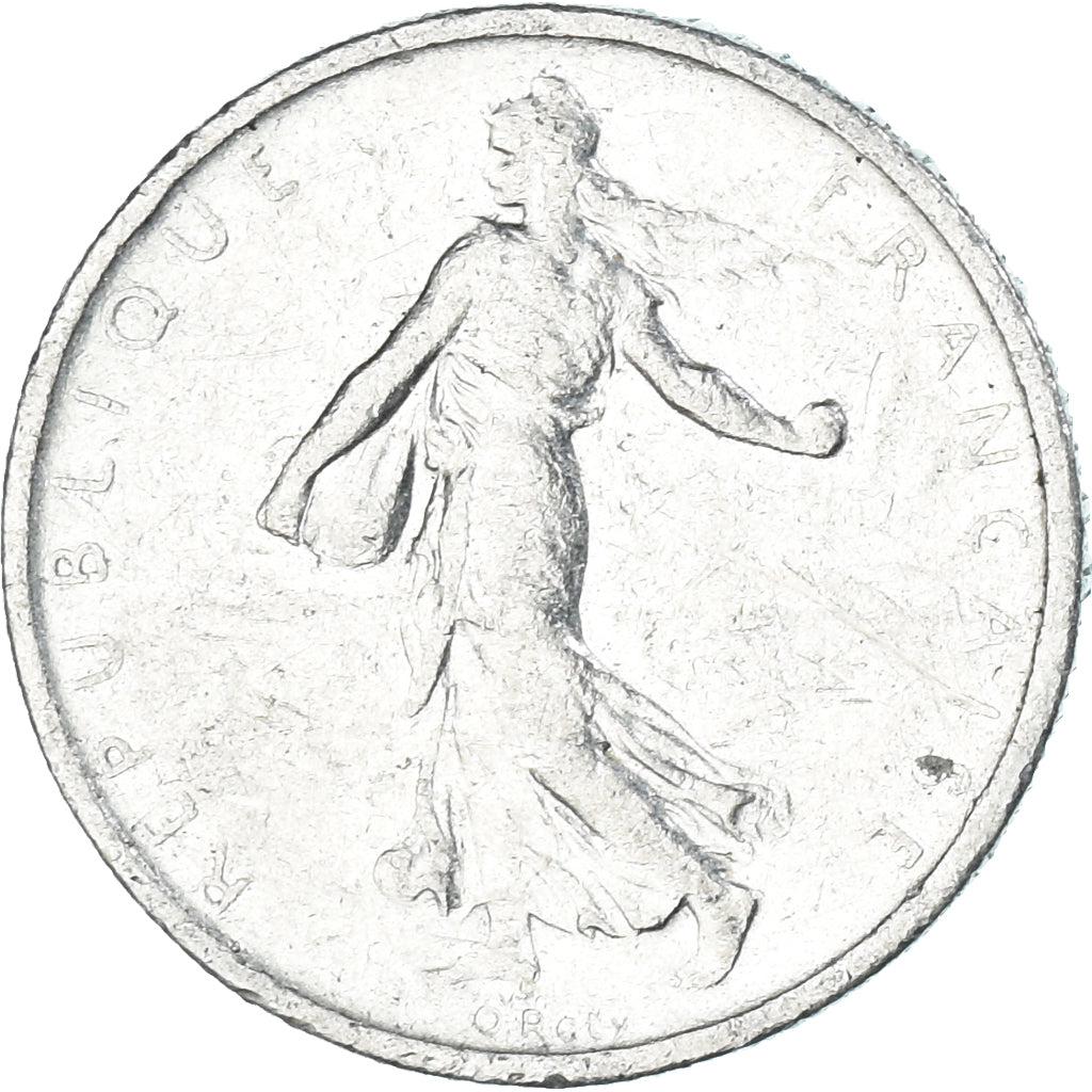 Munten, Frankrijk, 1/2 Franc, 1965
