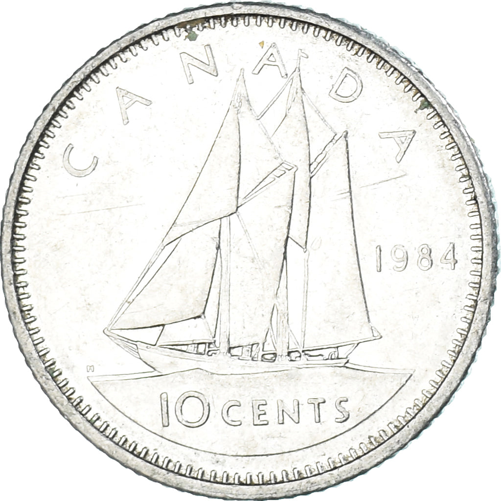 Coin, Canada, 10 Cents, 1984