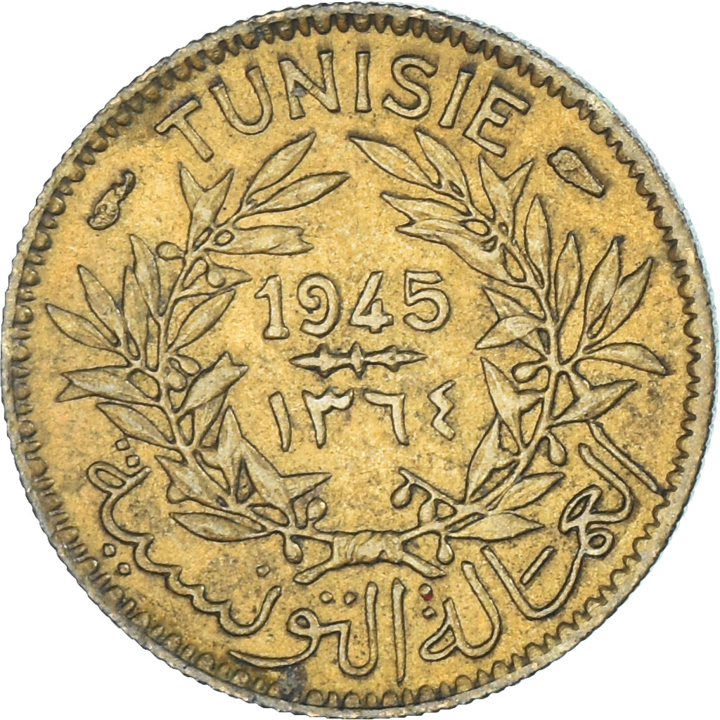 Monnaie, Tunisie, 50 Centimes, 1945