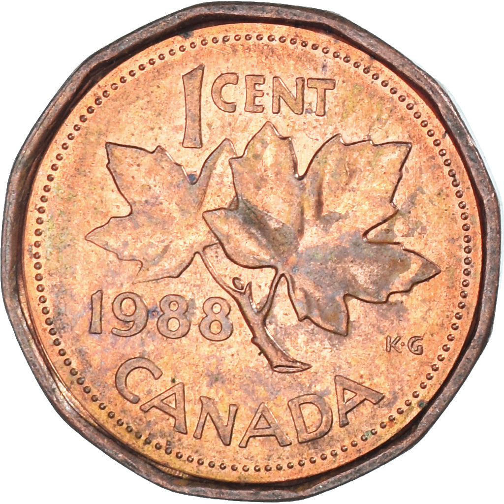 Moneta, Canada, Cent, 1988