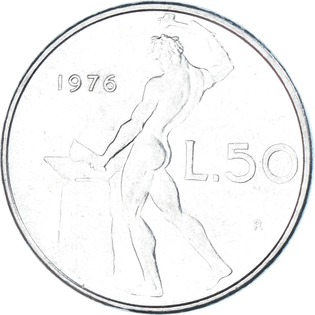 Moneda, Italia, 50 Lire, 1976