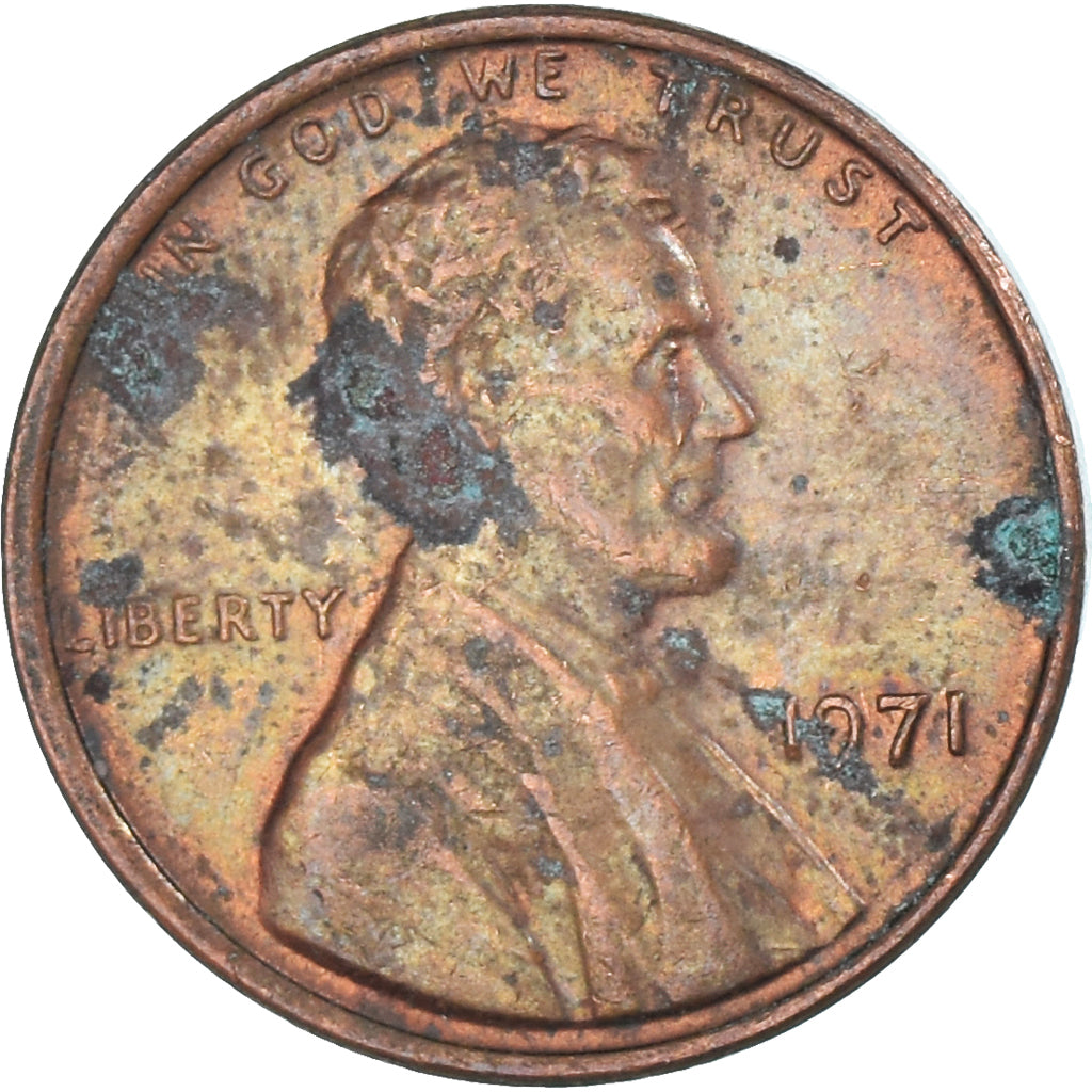 Coin, United States, Cent, 1971
